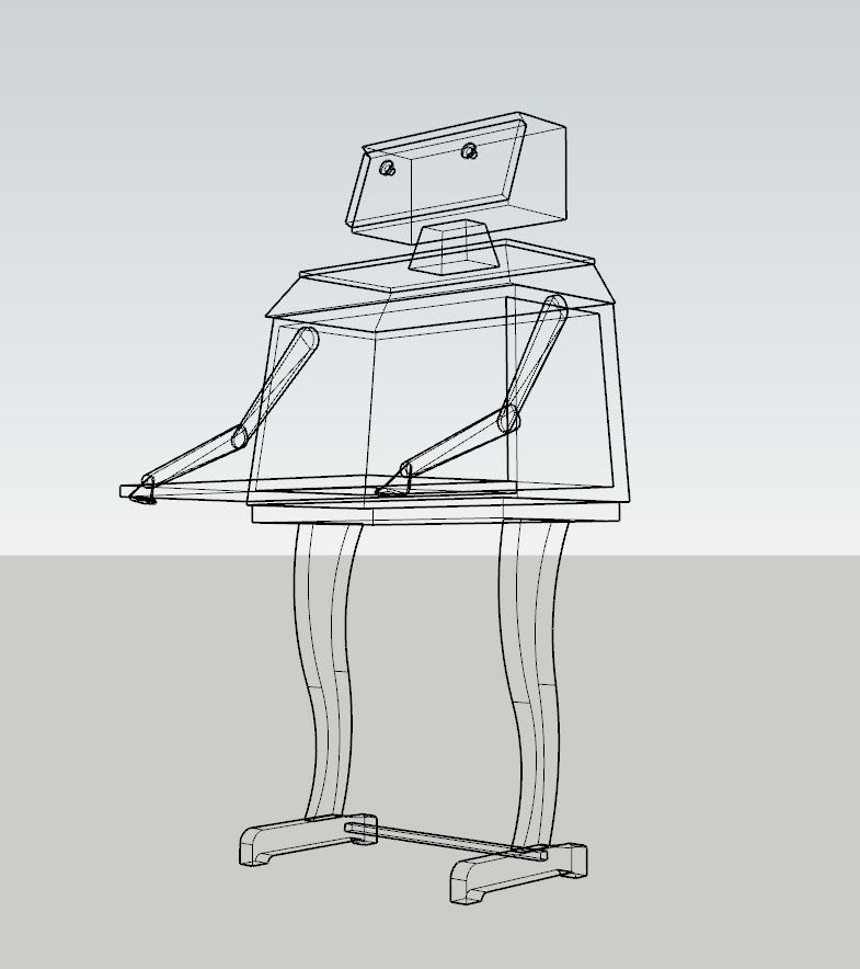 Borghesani Robot Drinks Cabinet Open 3D model_3