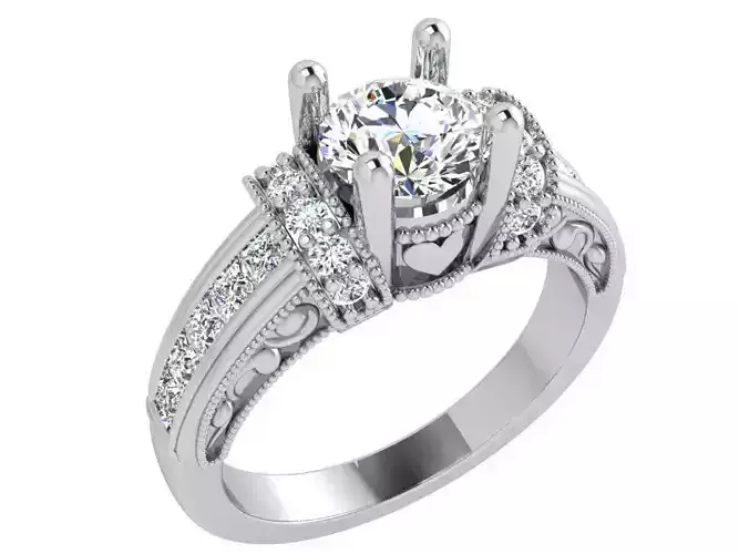Magnificent diamond ring 3624 3D print model