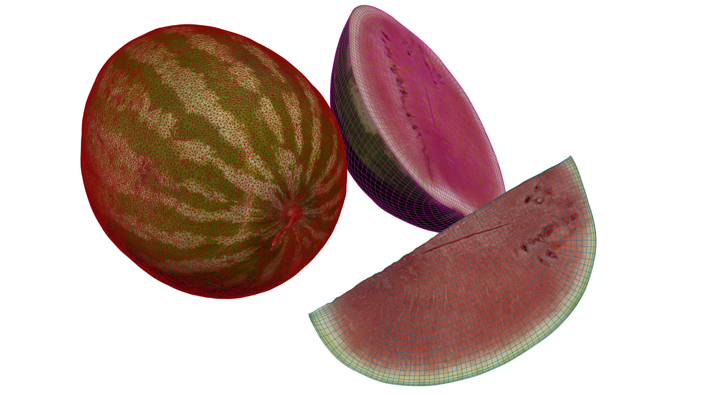 4k Watermelon 3D model_18