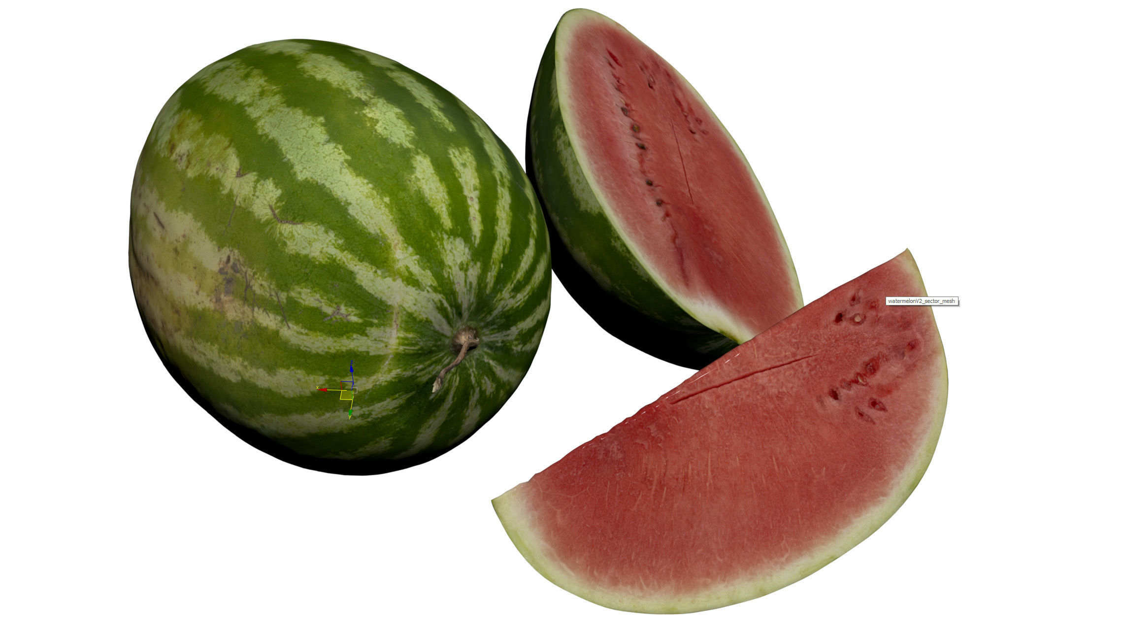 4k Watermelon 3D model_19