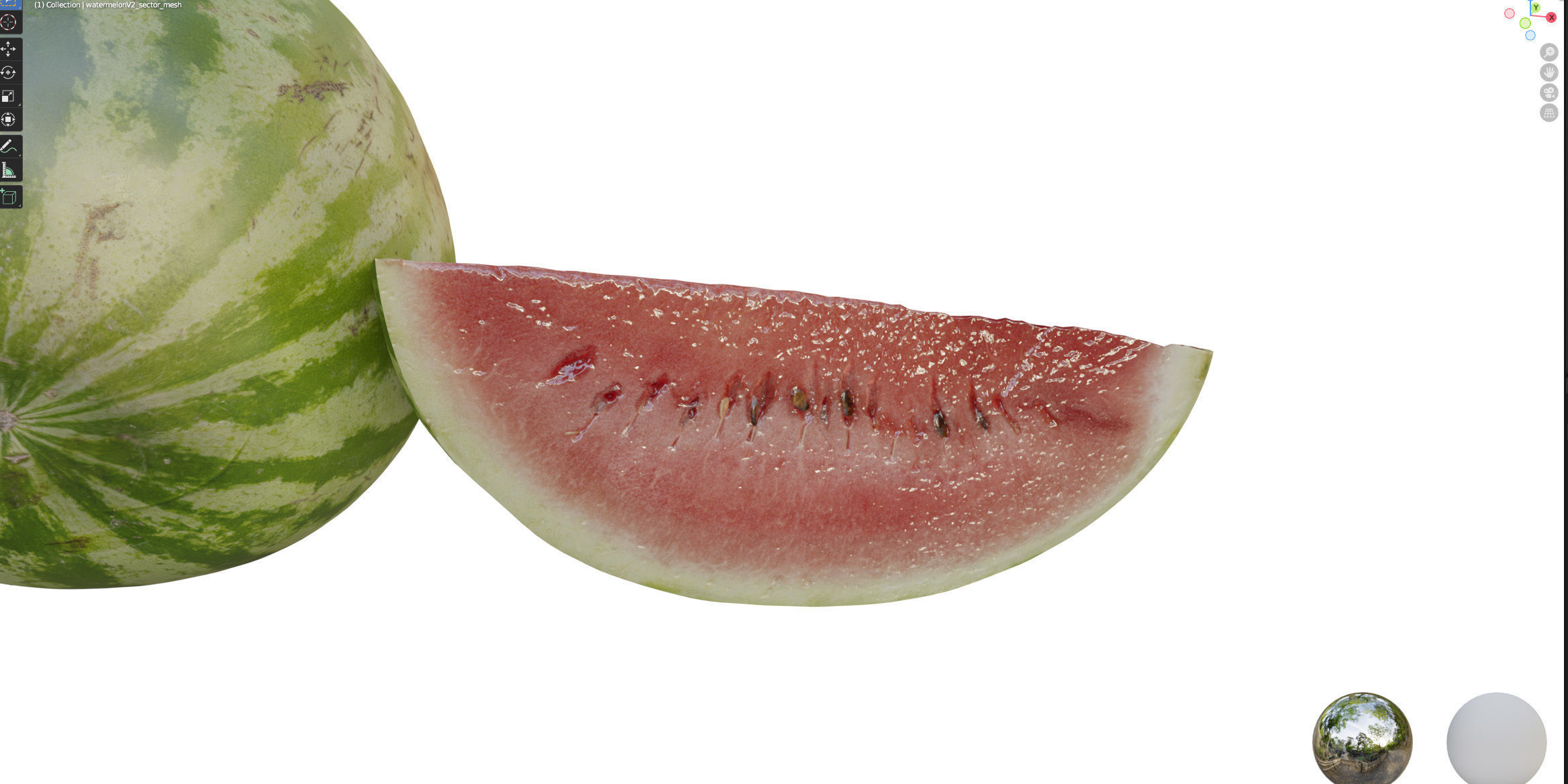 4k Watermelon 3D model_14