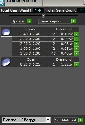 Oval diamond ring 3634 3D print model 3D print model_8