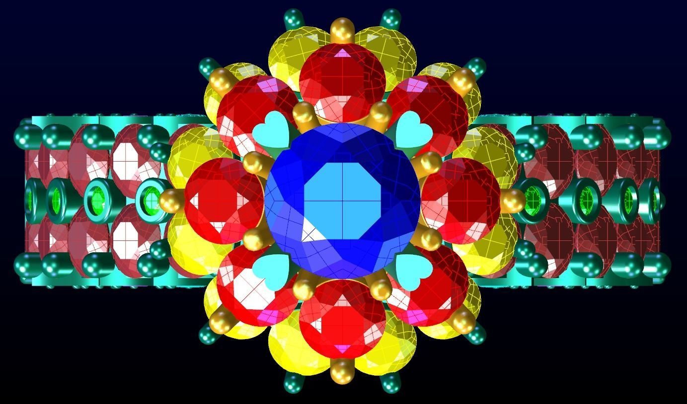 Engagement Ring 54 3D print model_8