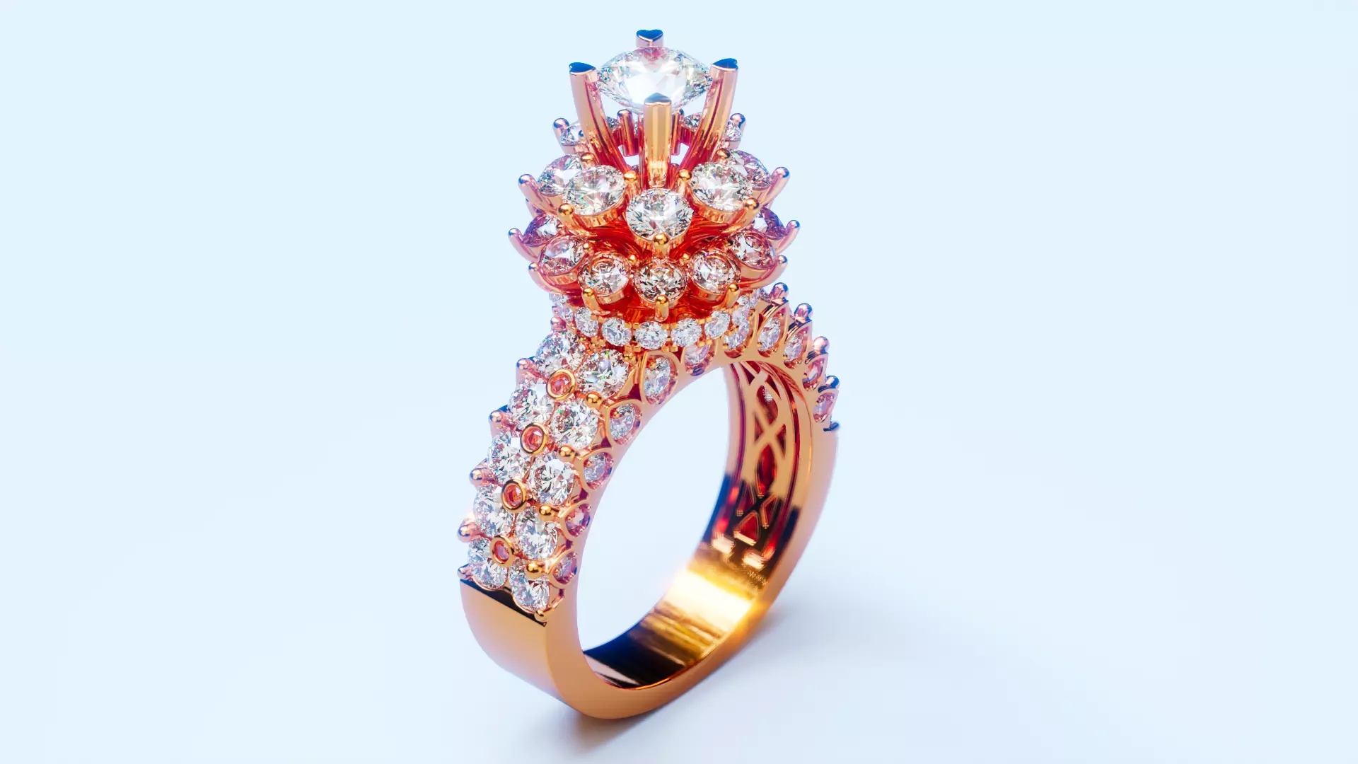 Engagement Ring 54 3D print model_0
