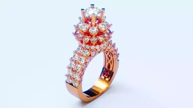 Engagement Ring 54 3D print model