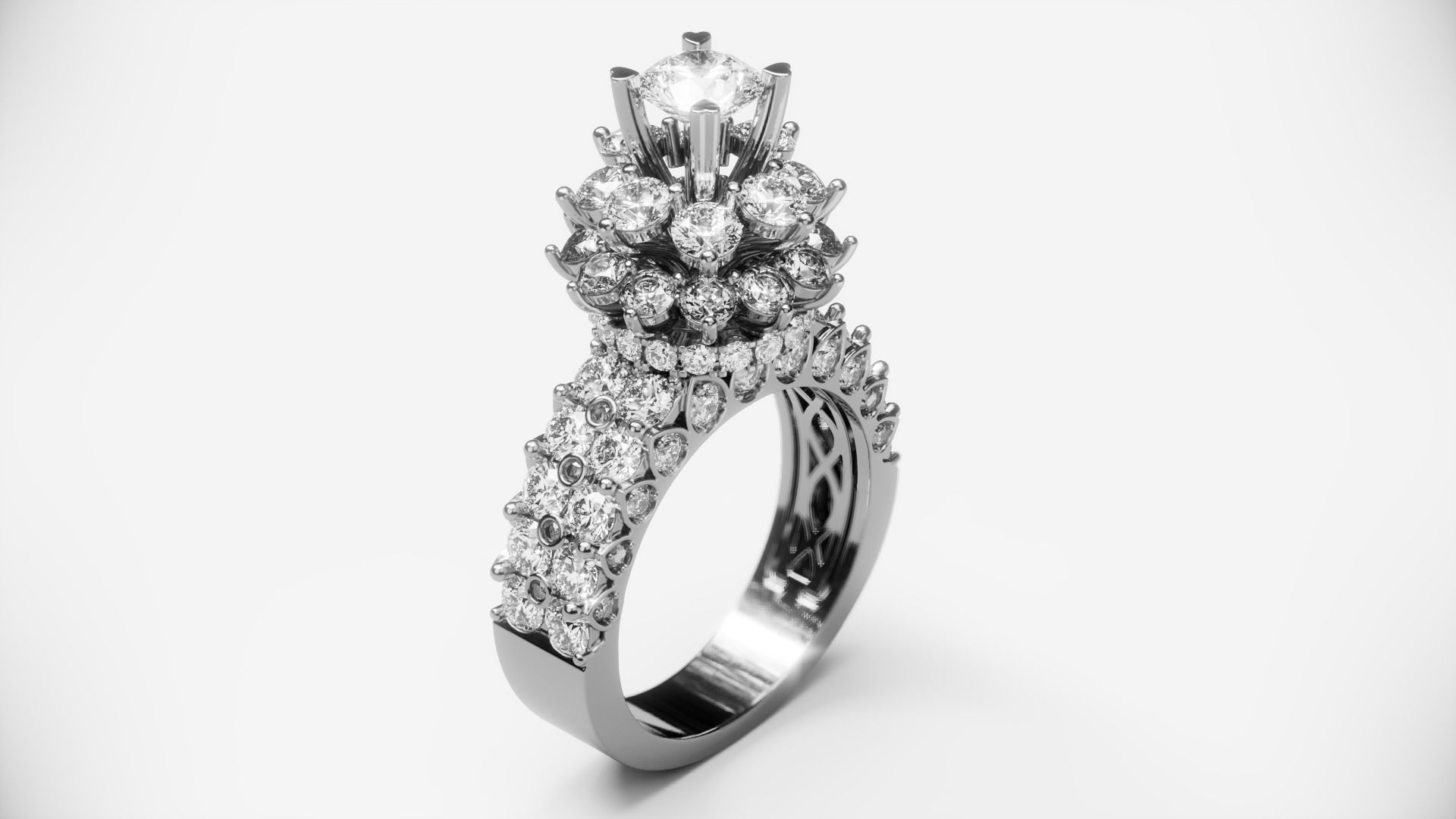 Engagement Ring 54 3D print model_1