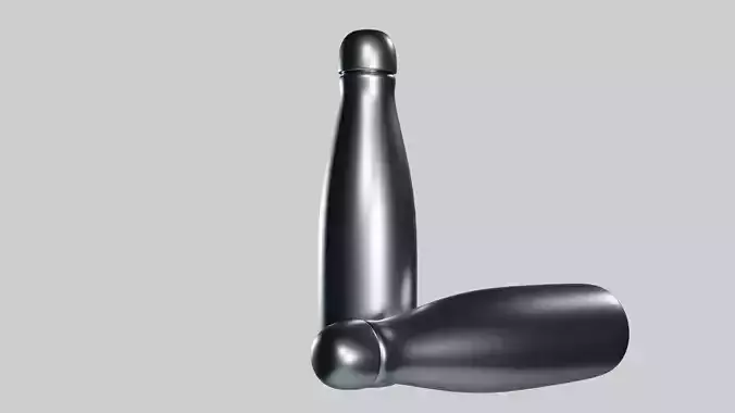 vacuum thermos bottle 3D model