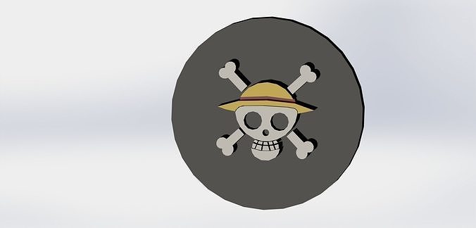 One Piece Logo 3D print model
