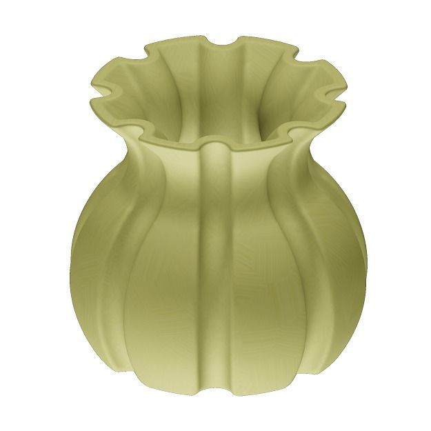 Plastic Decor Vase 3D model_1