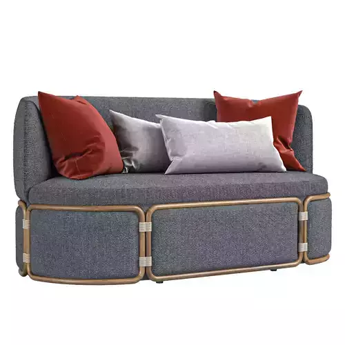 ROTIN Sofa By Ethimo 3D model