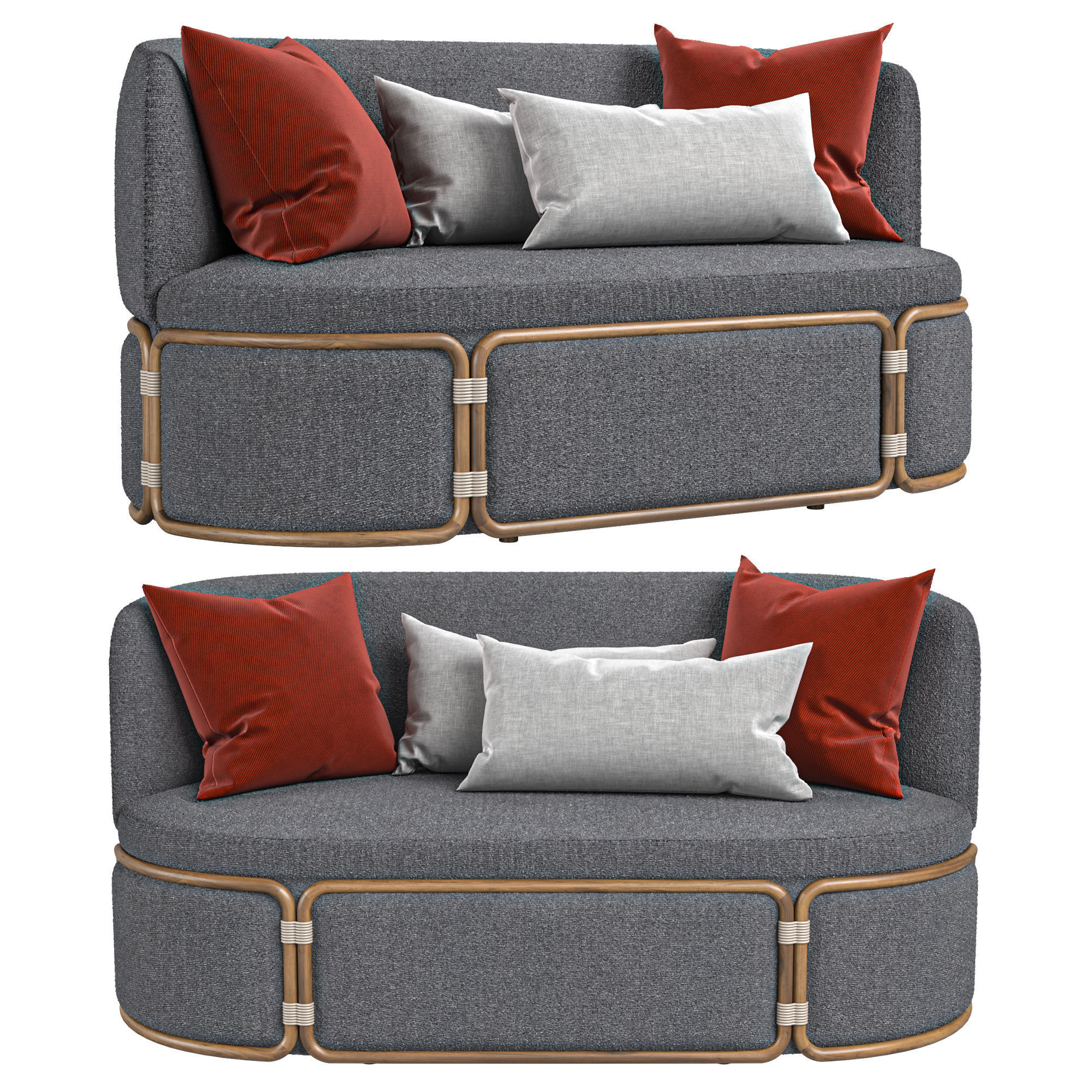 ROTIN Sofa By Ethimo 3D model_2