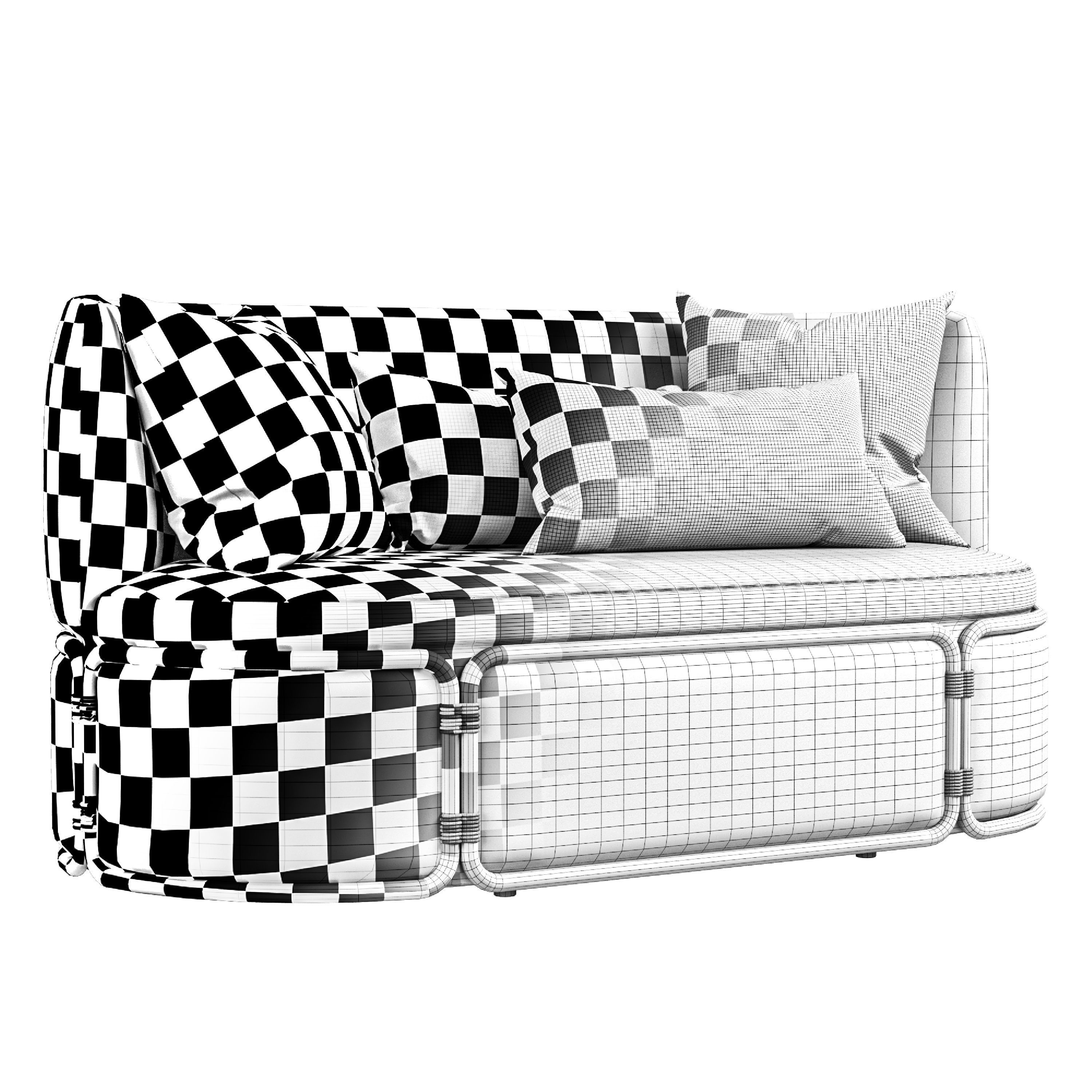 ROTIN Sofa By Ethimo 3D model_4