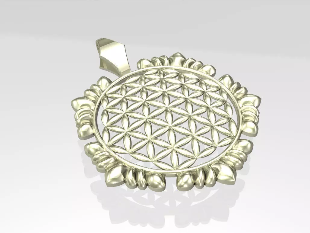 Flor de la vida 3D print model_0