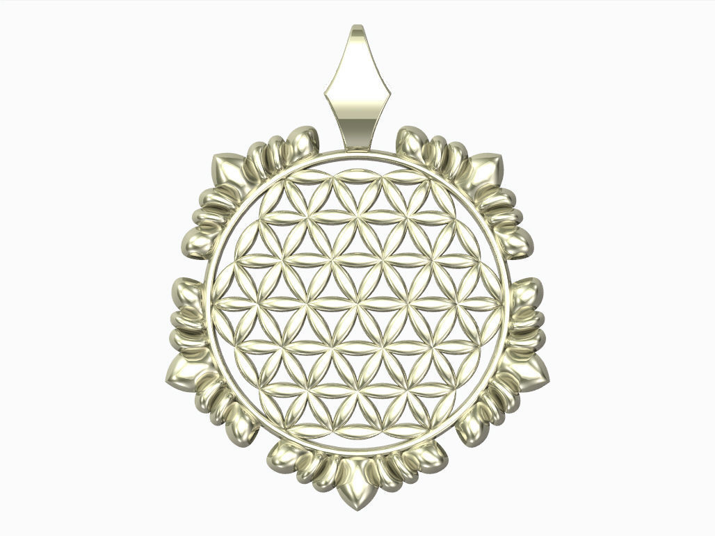 Flor de la vida 3D print model_1