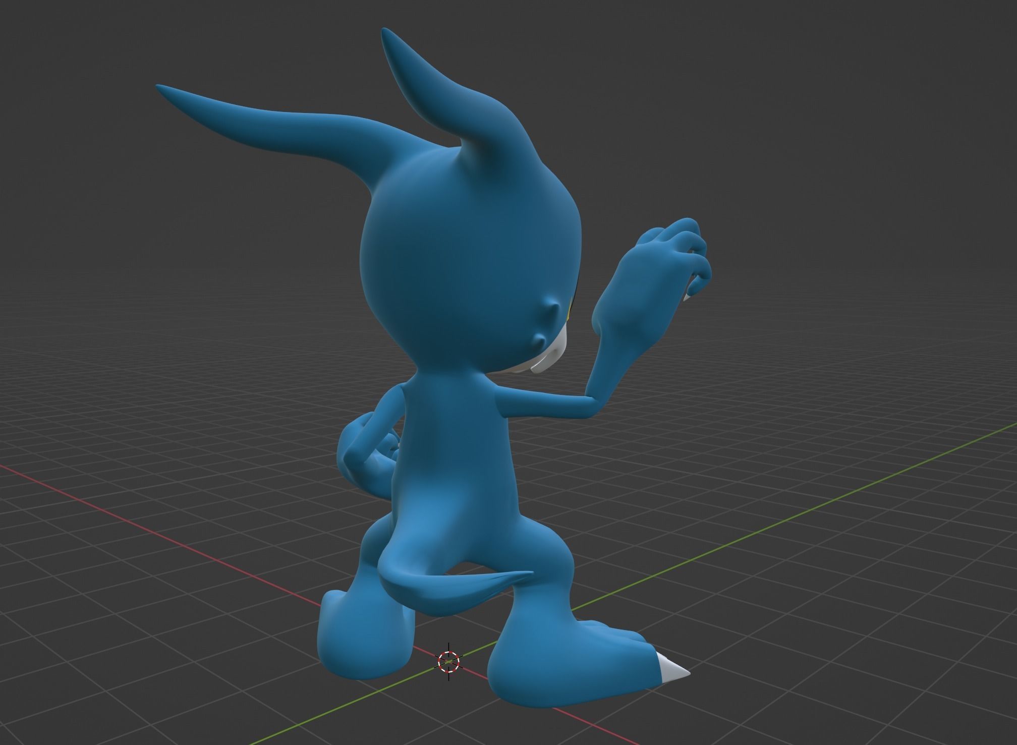 Veemon - Digimon Low-poly 3D model_5