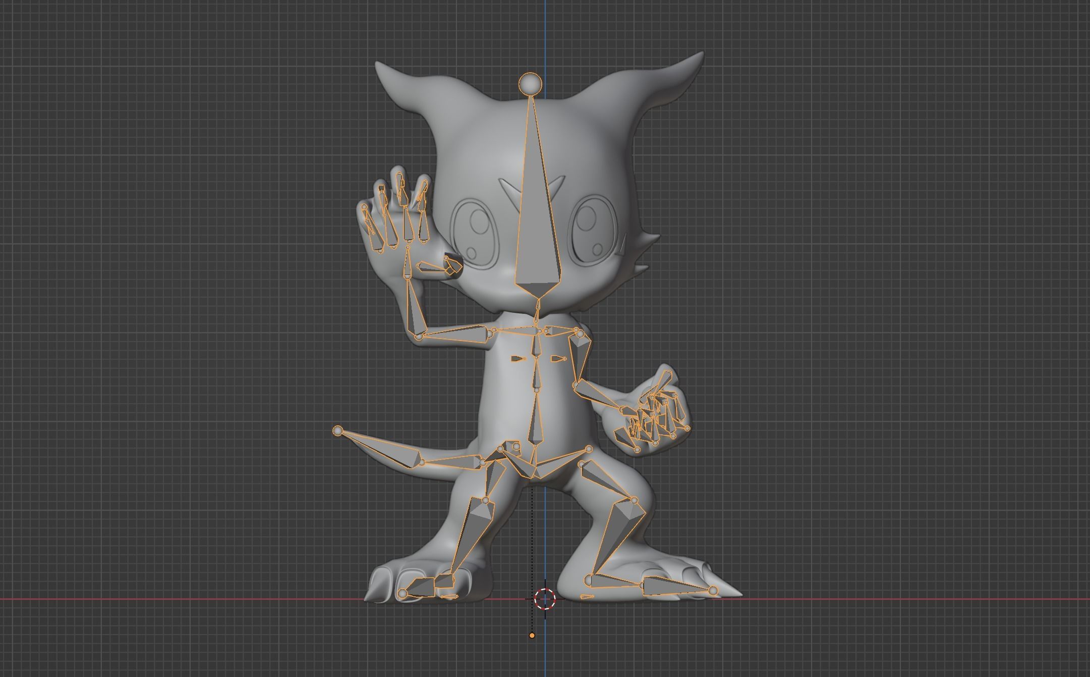 Veemon - Digimon Low-poly 3D model_9