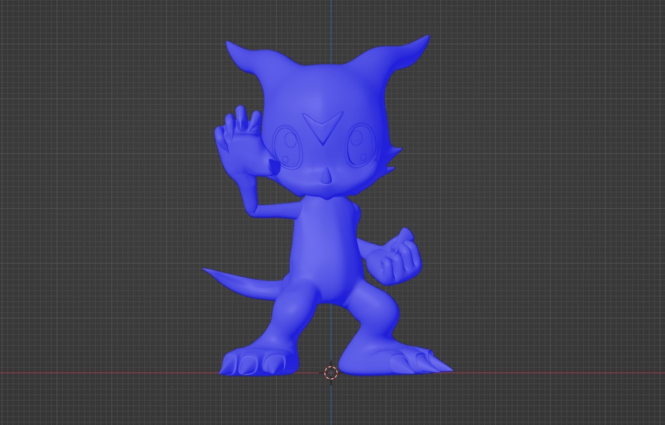 Veemon - Digimon Low-poly 3D model_11