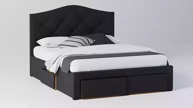 Modern queen bed