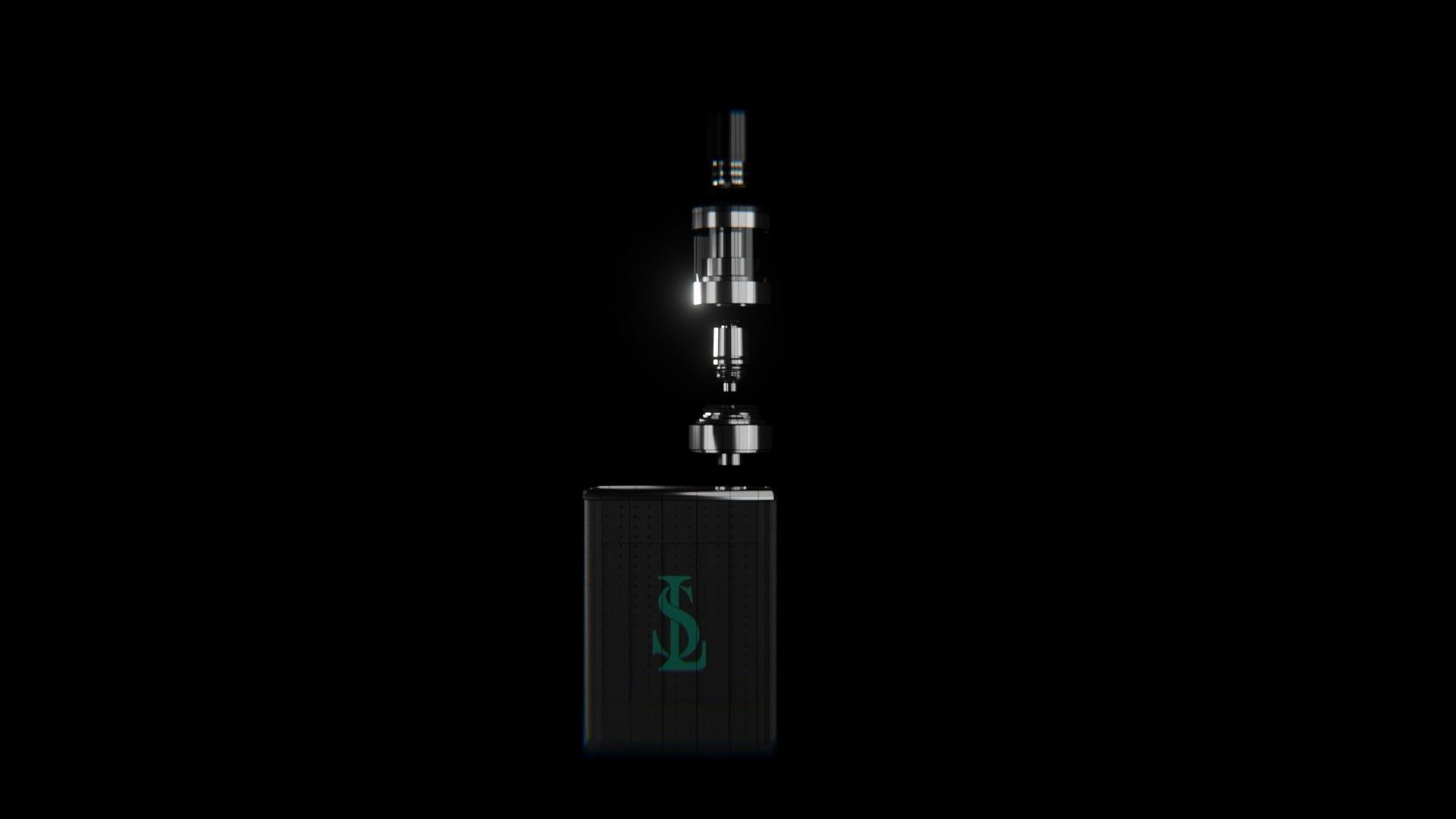 Vaper 3D model Electronic Cigarette 3D model_2