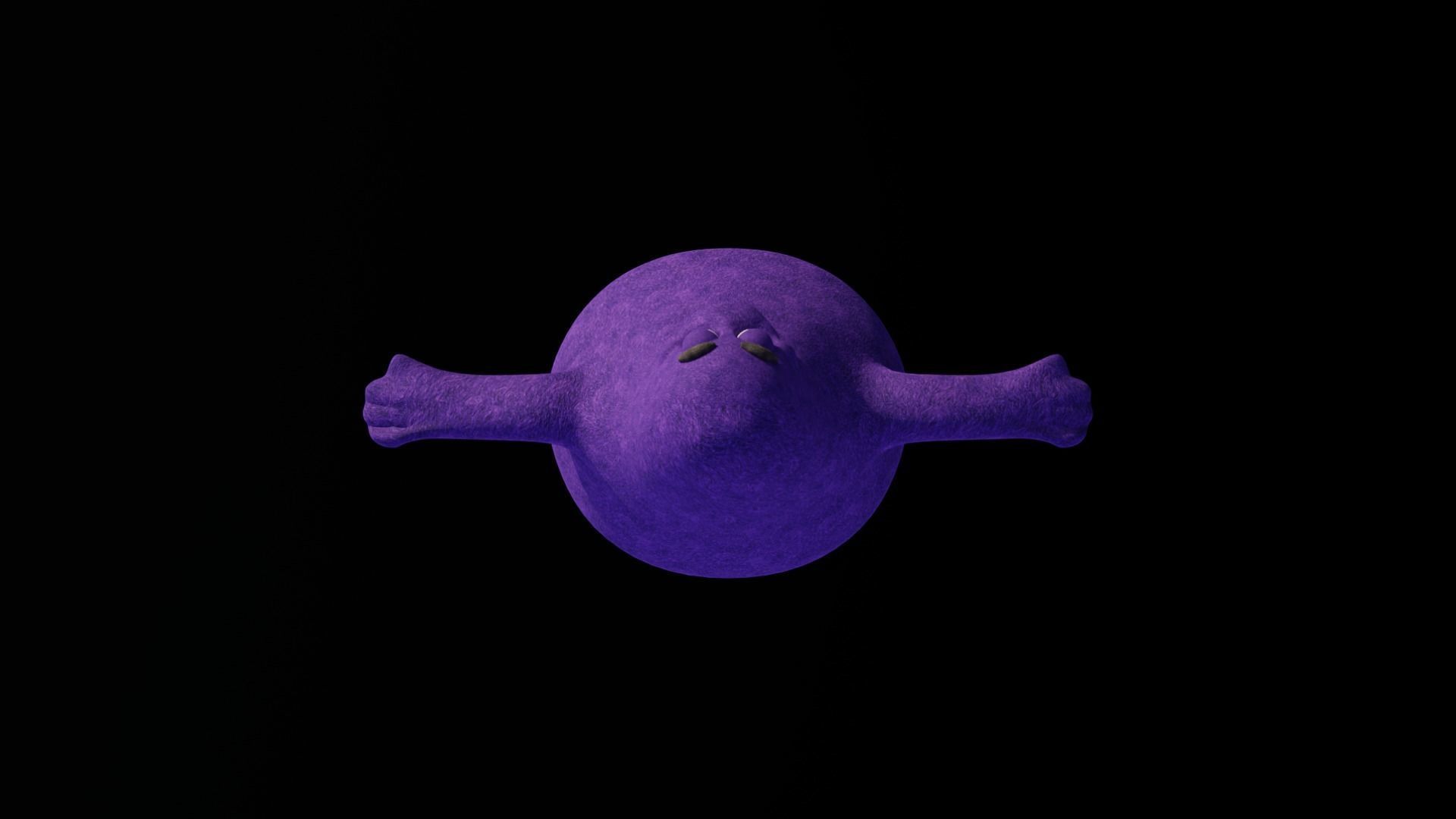 Grimace Low-poly 3D model_5