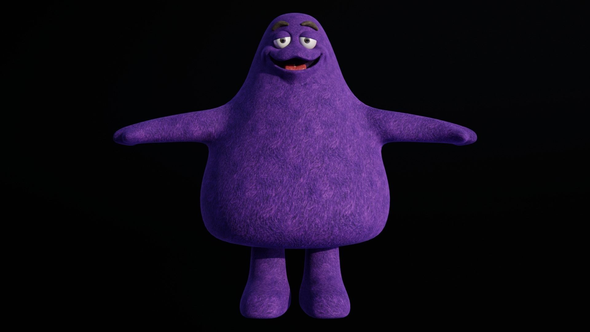 Grimace Low-poly 3D model_2