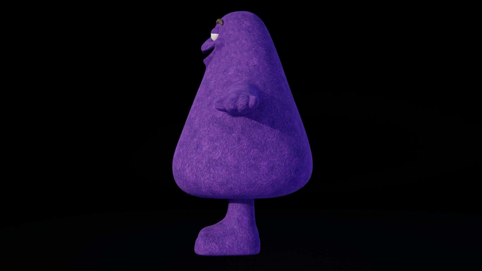 Grimace Low-poly 3D model_3