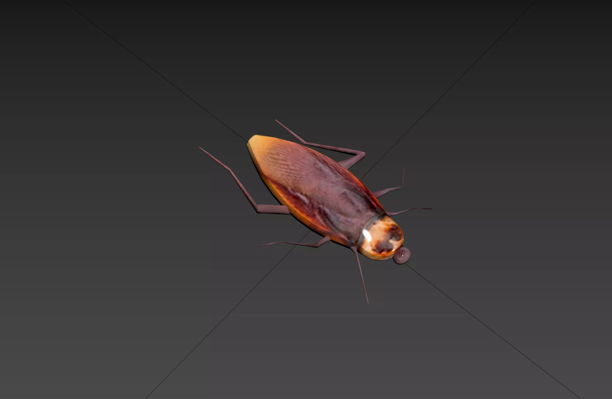 Insect cockroach Free low-poly 3D model