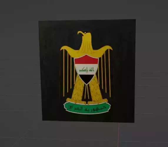 Republican Eagle iraq Free low-poly 3D model