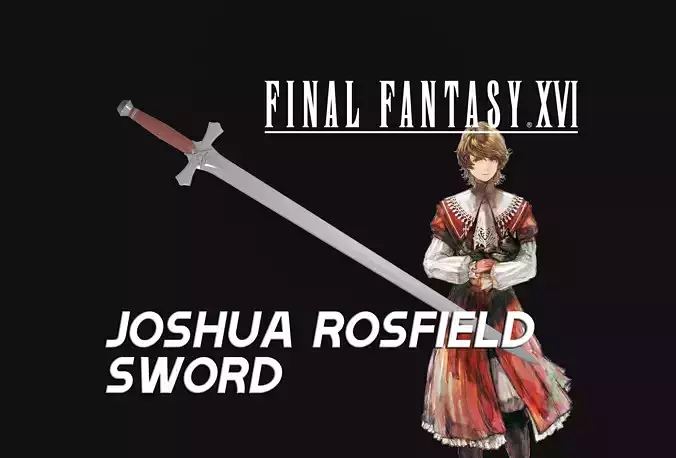Final Fantasy XVI - Joshua Rosfield - The Burning Thorn Sword 3D print model