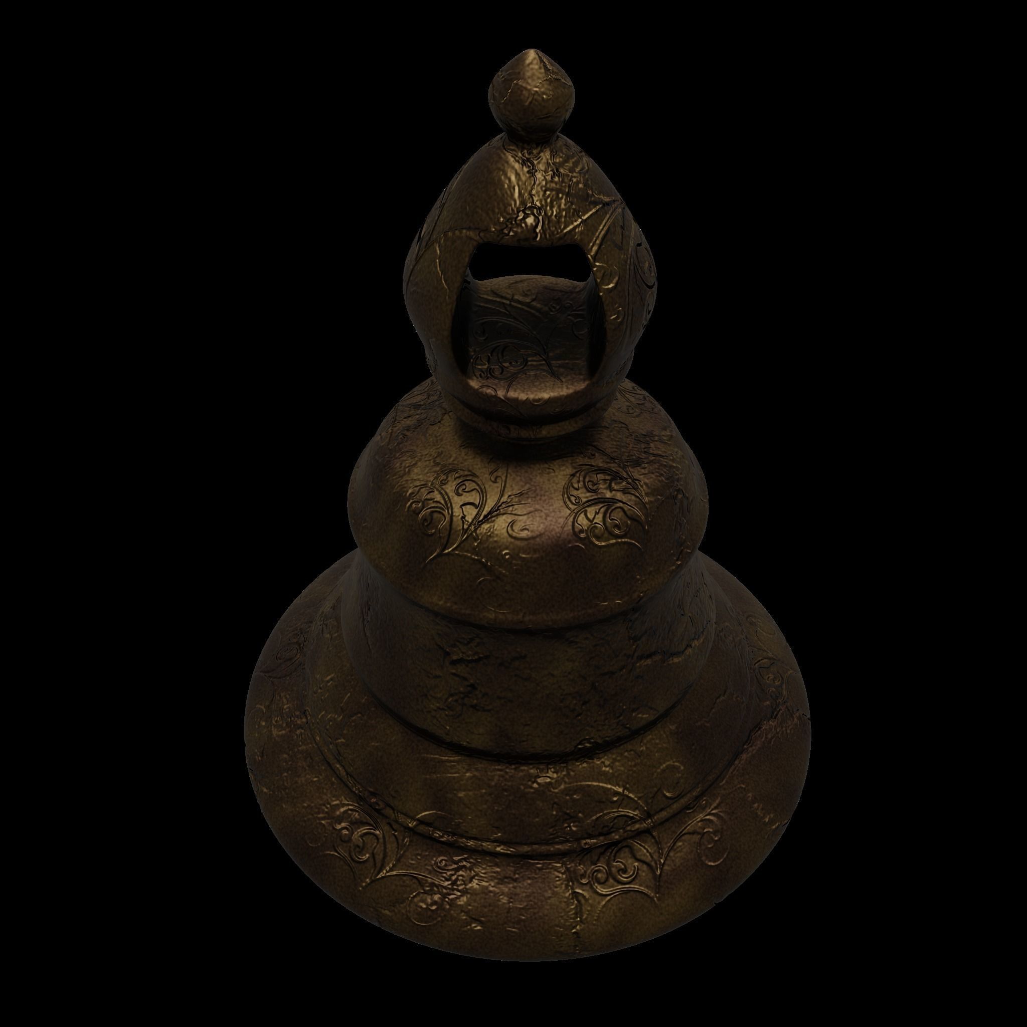 Ancient Bell 3D Model Low-poly 3D model_11
