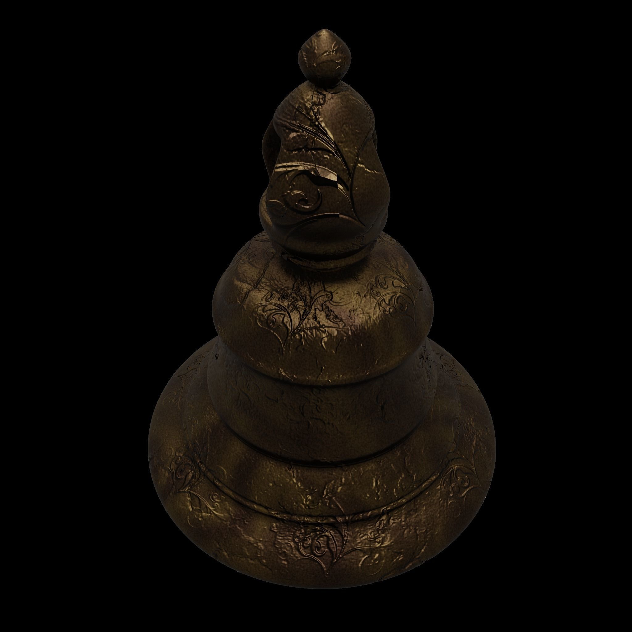 Ancient Bell 3D Model Low-poly 3D model_18