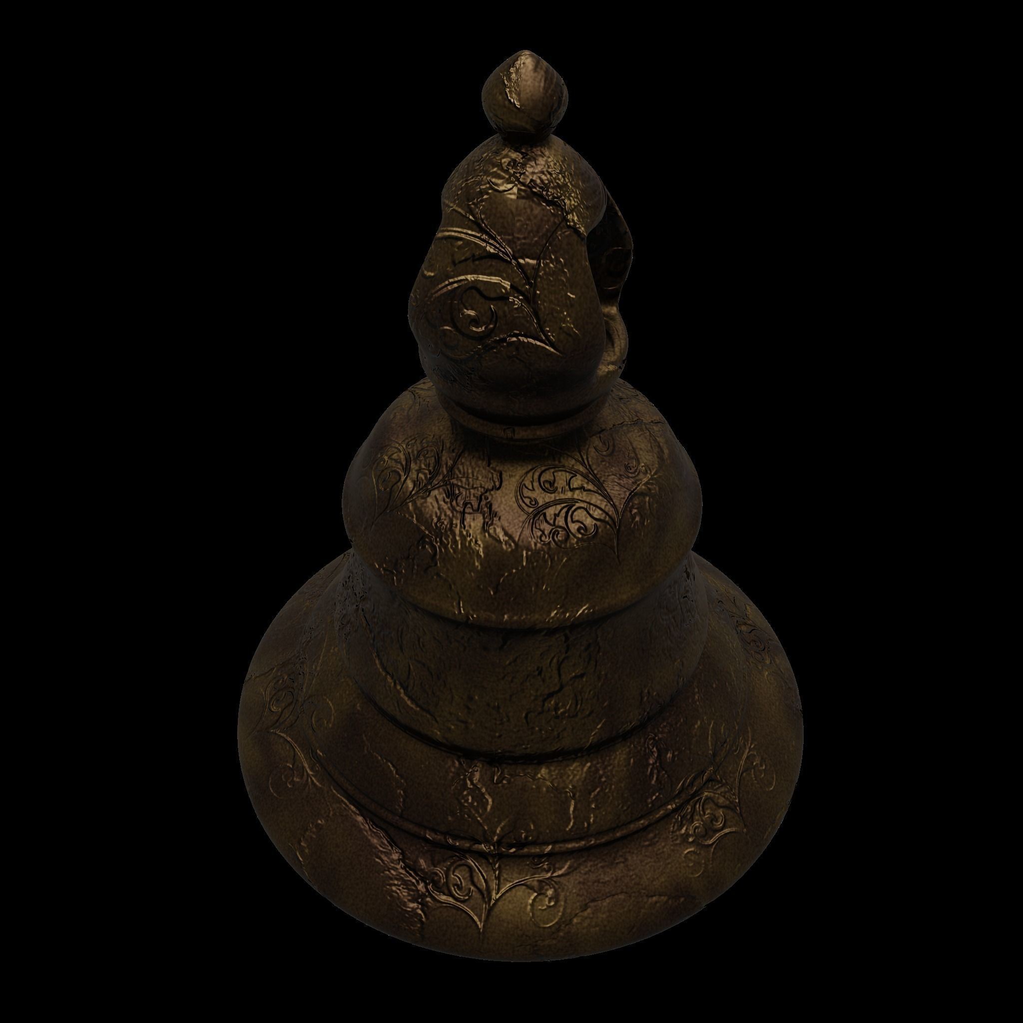 Ancient Bell 3D Model Low-poly 3D model_5
