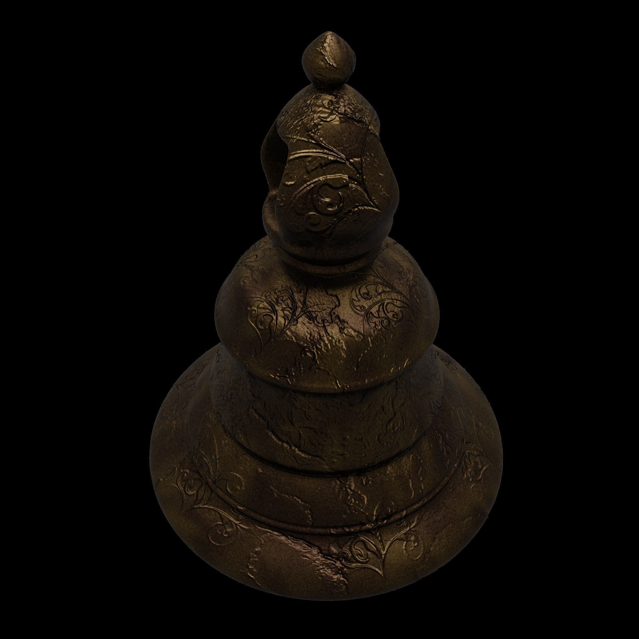 Ancient Bell 3D Model Low-poly 3D model_6