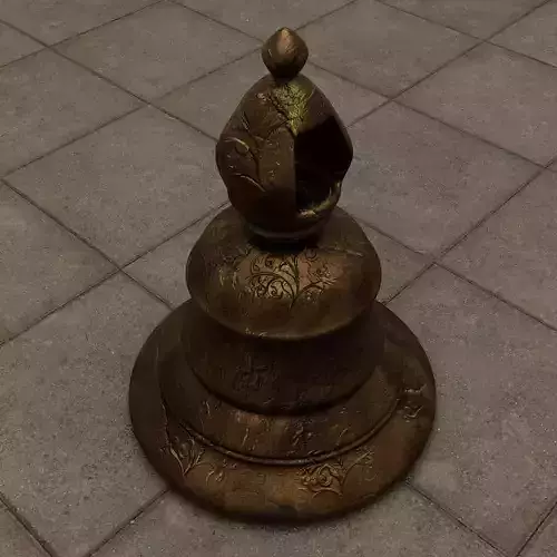 Ancient Bell 3D Model Low-poly 3D model
