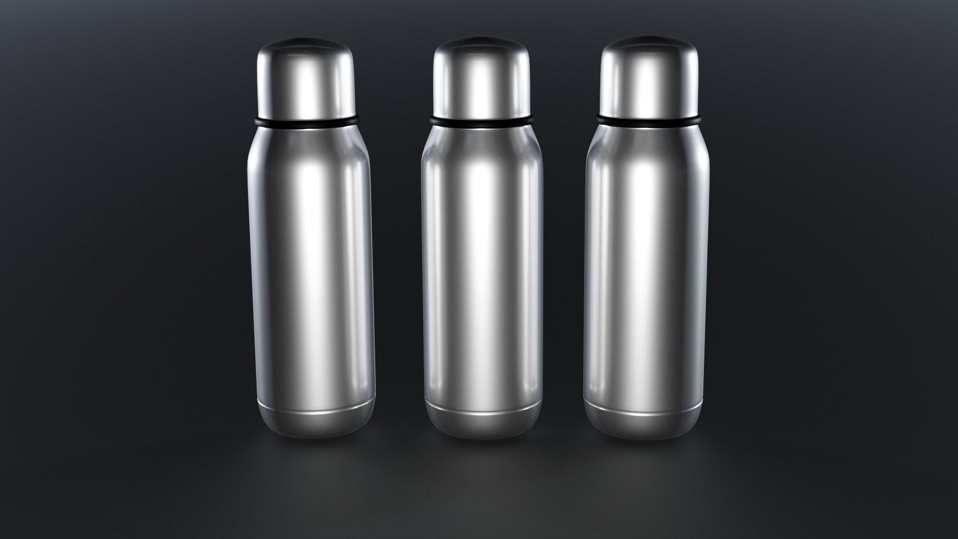 vacuum thermos bottle Low-poly 3D model_3