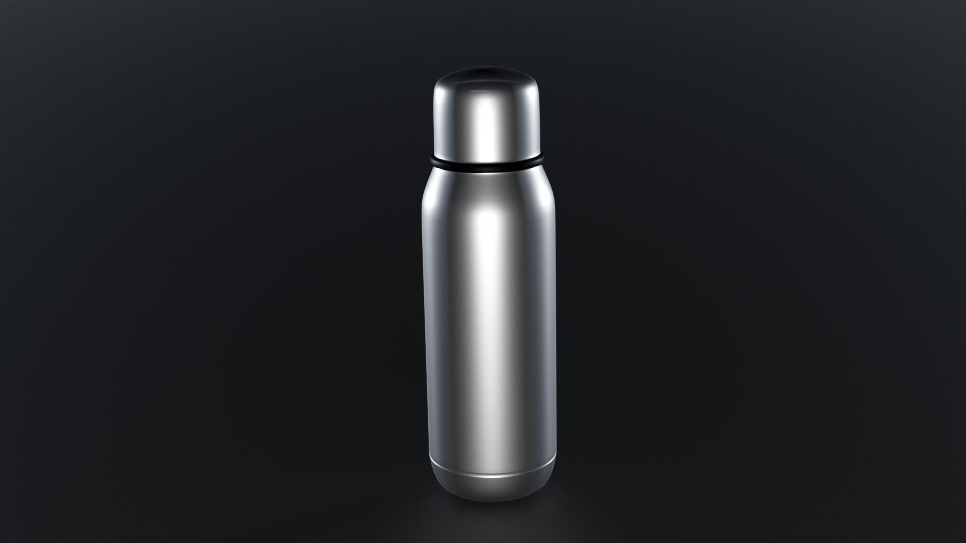 vacuum thermos bottle Low-poly 3D model_2
