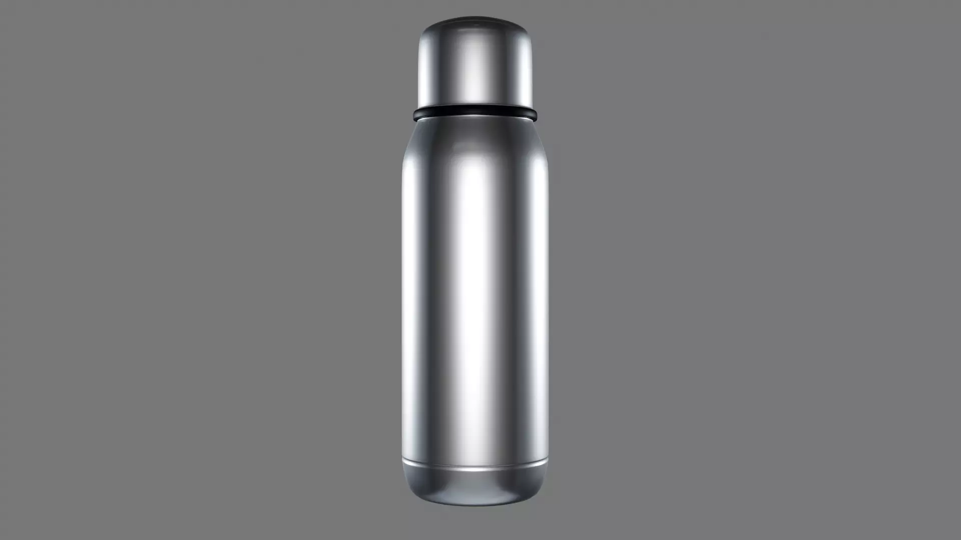 vacuum thermos bottle Low-poly 3D model_0