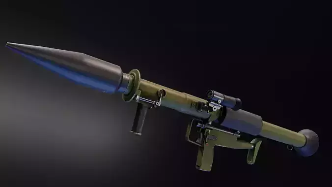 Panzerfaust 44 mm Low-poly 3D model
