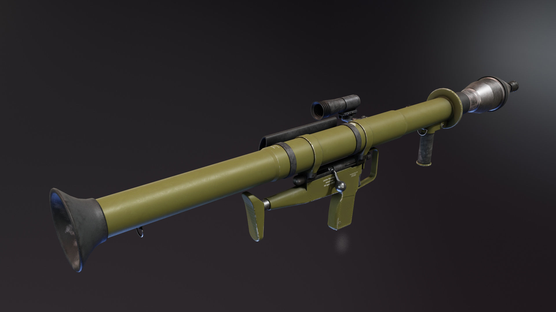 Panzerfaust 44 mm Low-poly 3D model_5