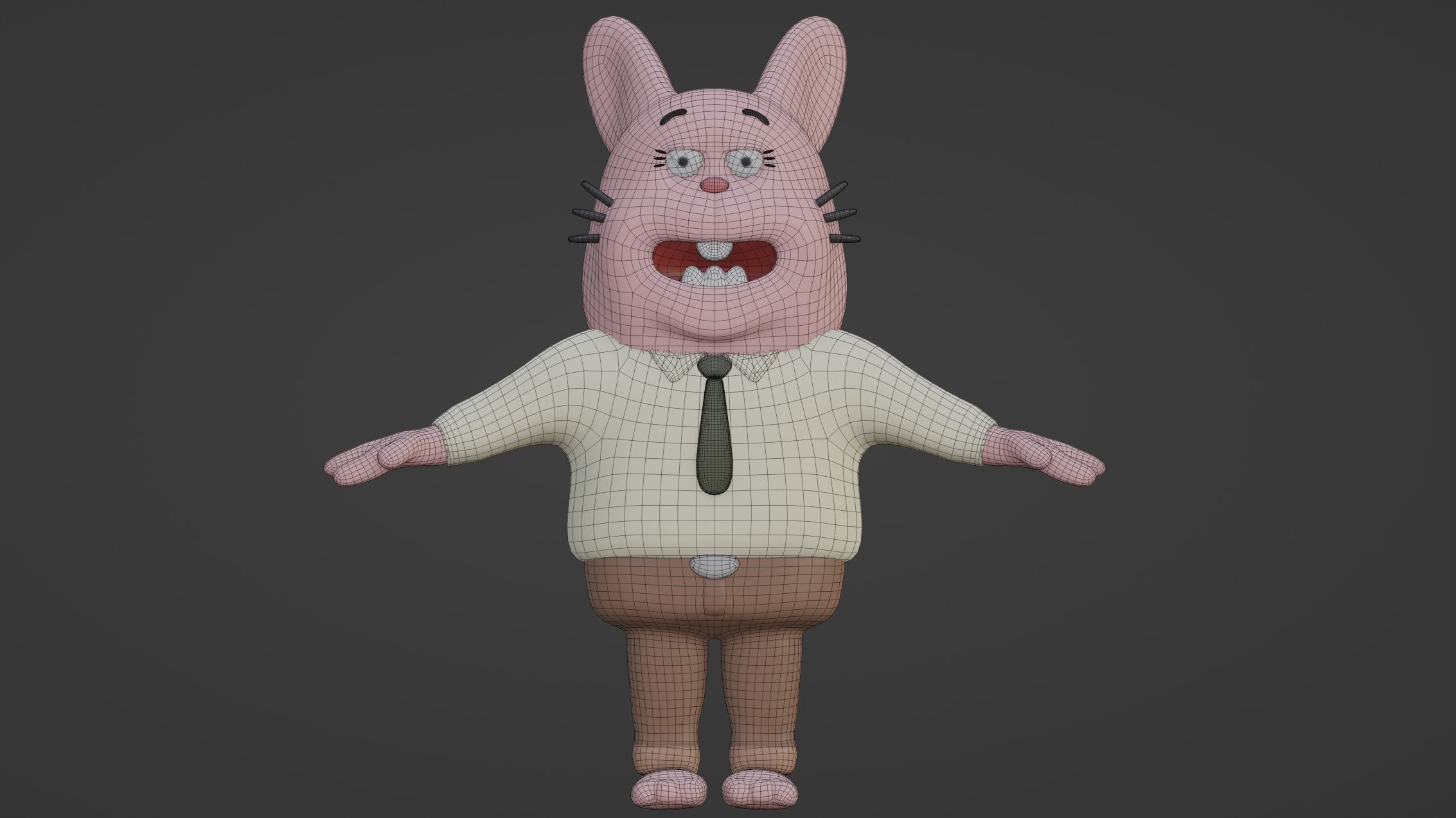 Richard Watterson Rigged 3D Model - The Amazing World of Gumball 3D model_3