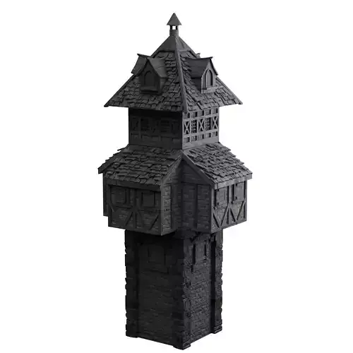 britan tower 3D model