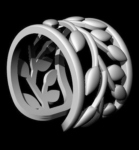 women ring 75 3D print model