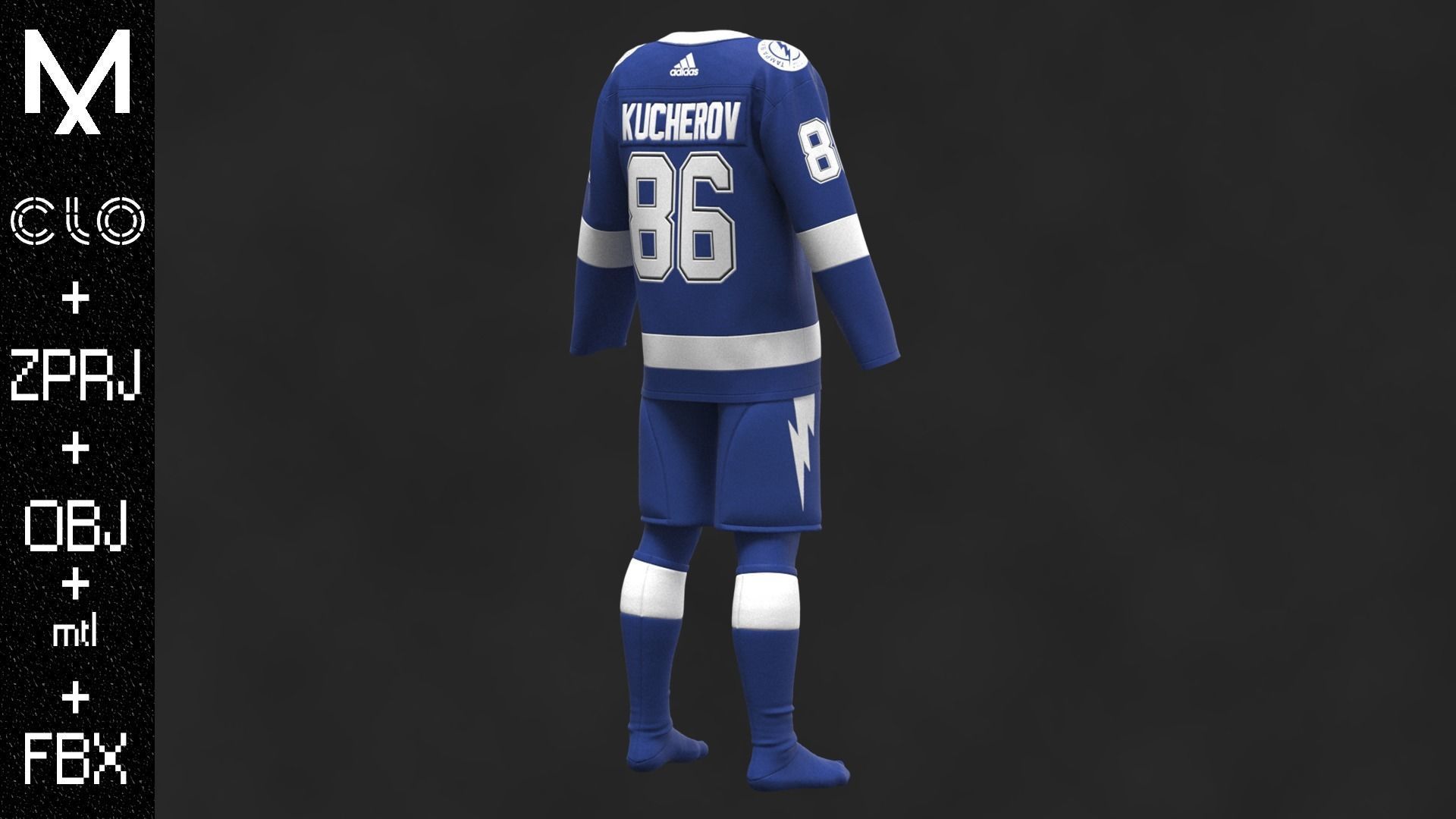 New Outfit TAMPA BAY OBJ mtl FBX ZPRJ 3D model_8