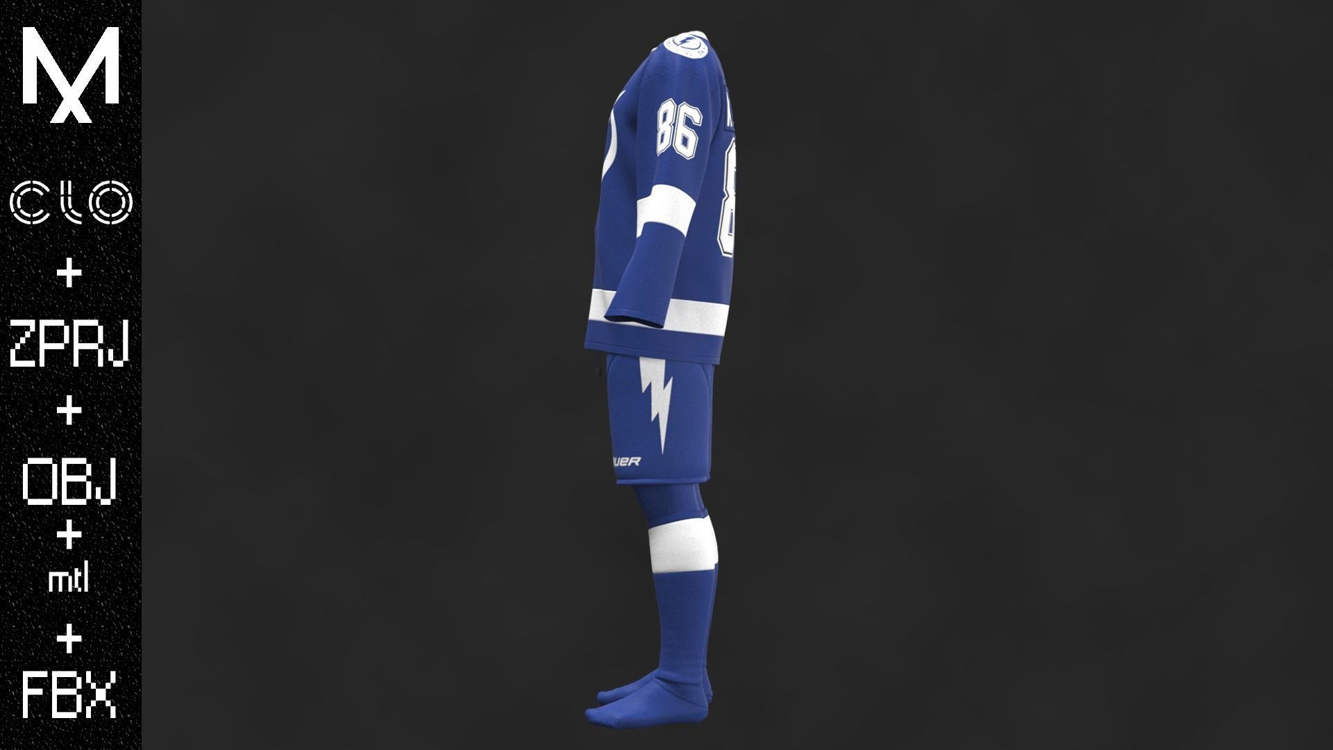 New Outfit TAMPA BAY OBJ mtl FBX ZPRJ 3D model_7