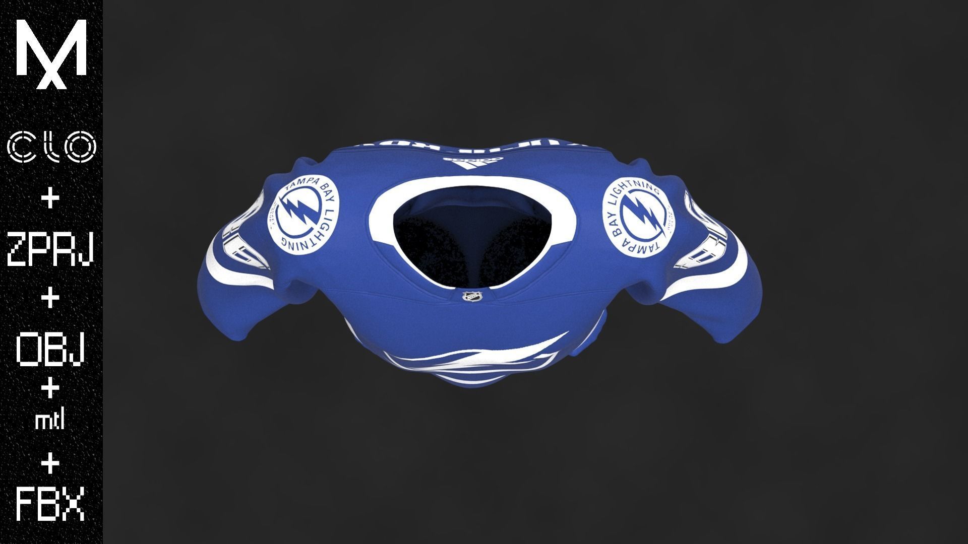 New Outfit TAMPA BAY OBJ mtl FBX ZPRJ 3D model_10