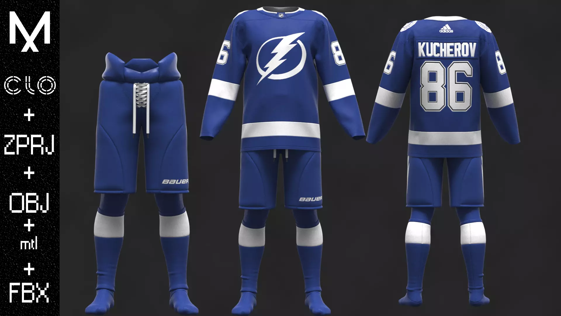 New Outfit TAMPA BAY OBJ mtl FBX ZPRJ 3D model_0