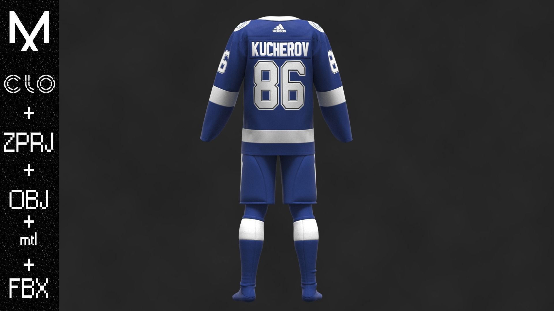 New Outfit TAMPA BAY OBJ mtl FBX ZPRJ 3D model_3