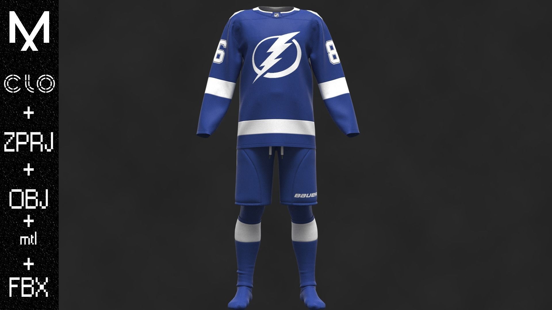 New Outfit TAMPA BAY OBJ mtl FBX ZPRJ 3D model_2
