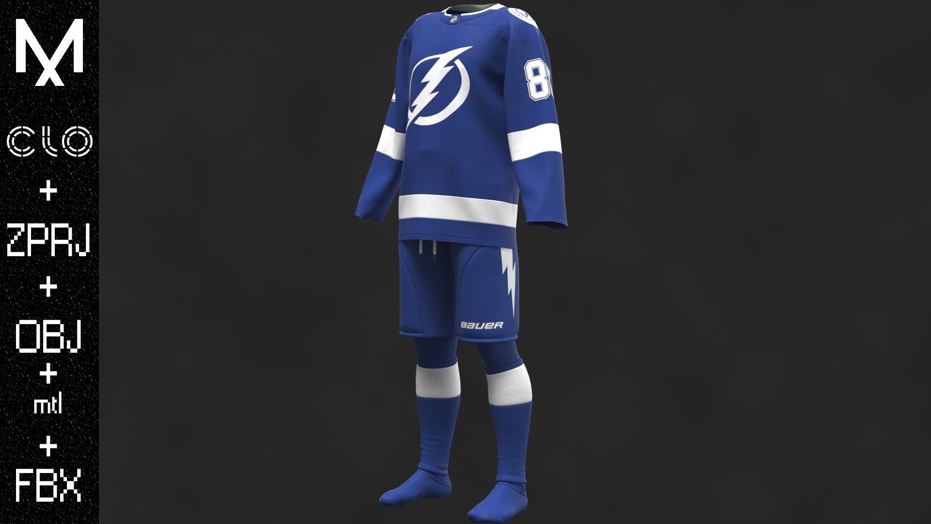 New Outfit TAMPA BAY OBJ mtl FBX ZPRJ 3D model_6
