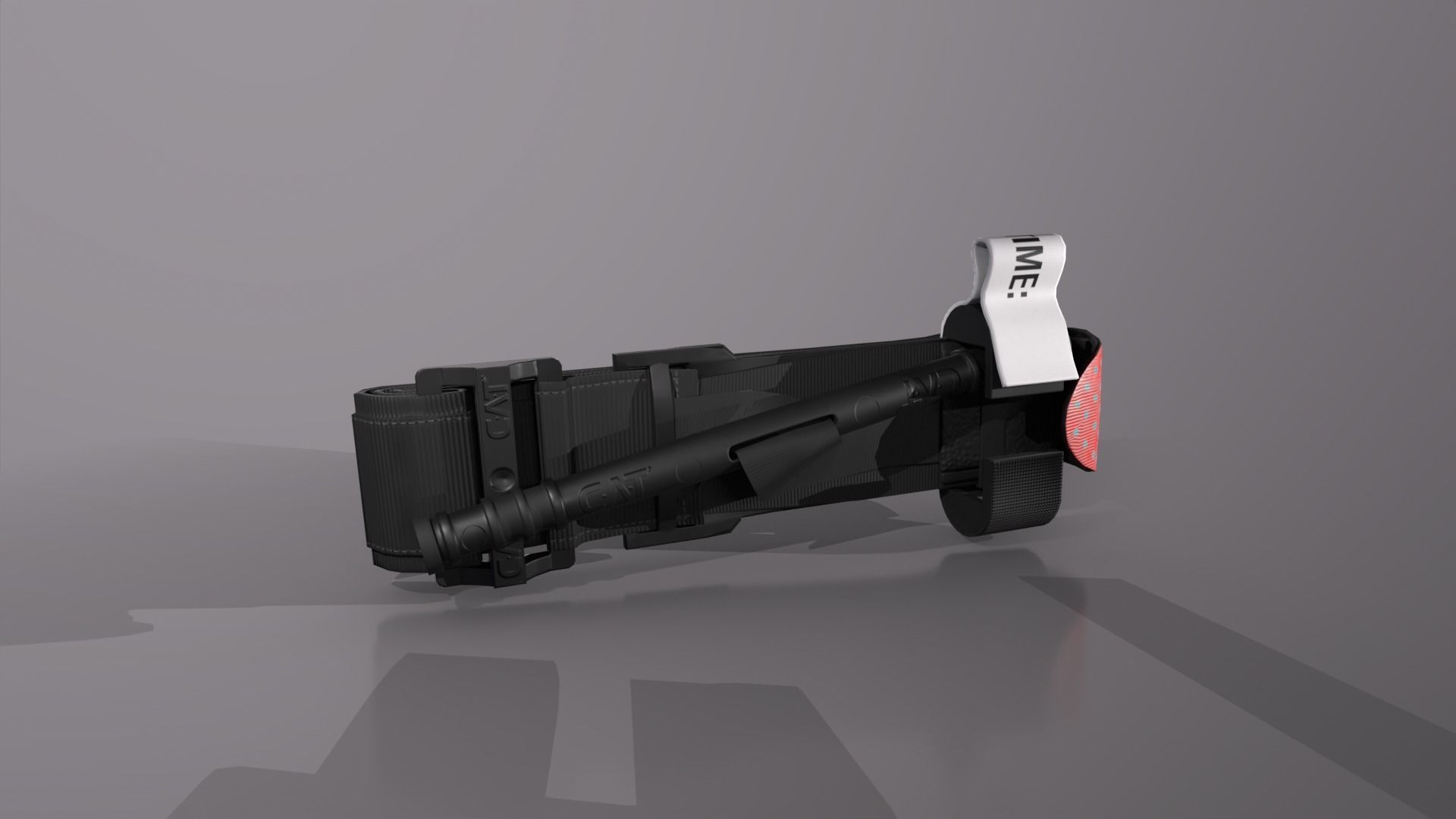 cat tourniquet 2  COLORS Low-poly 3D model_4